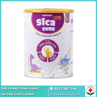 Sữa Sica Sure Canxi chính hãng Hoa Kỳ - sữa uống tăng chiều cao cho bé